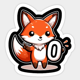 Zero Fox Left Sticker